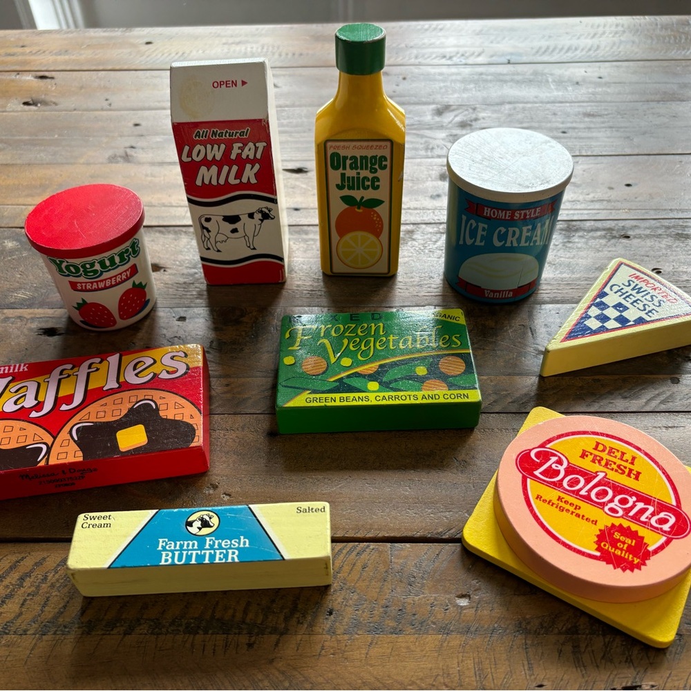 Wooden Play Food Set - Multicolor